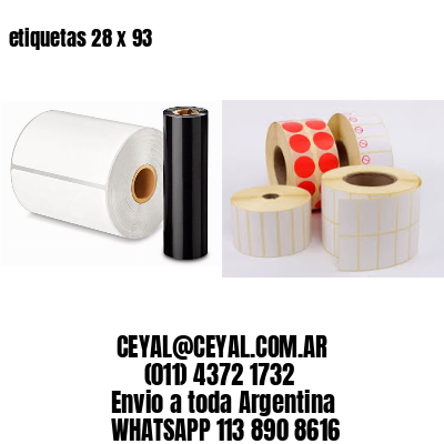 etiquetas 28 x 93