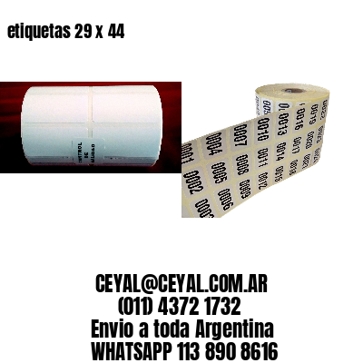 etiquetas 29 x 44