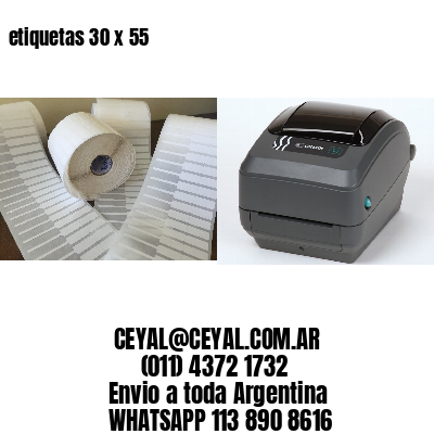 etiquetas 30 x 55