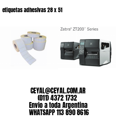 etiquetas adhesivas 28 x 51