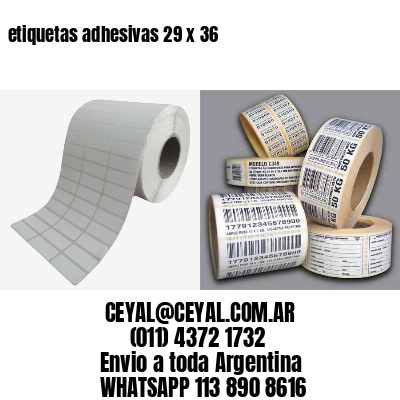 etiquetas adhesivas 29 x 36