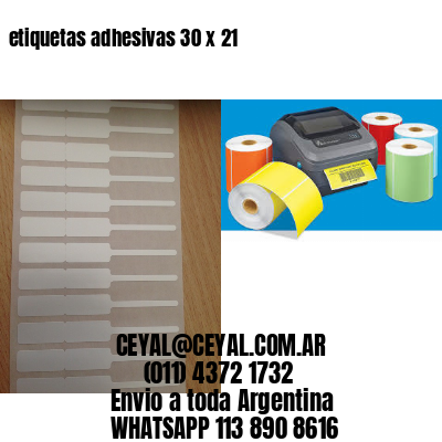 etiquetas adhesivas 30 x 21