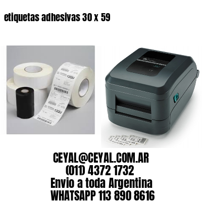 etiquetas adhesivas 30 x 59
