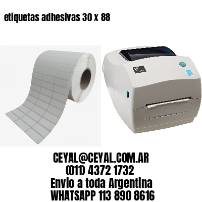 etiquetas adhesivas 30 x 88