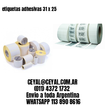 etiquetas adhesivas 31 x 25