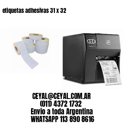 etiquetas adhesivas 31 x 32