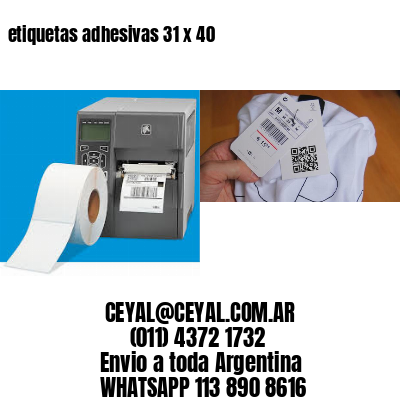 etiquetas adhesivas 31 x 40