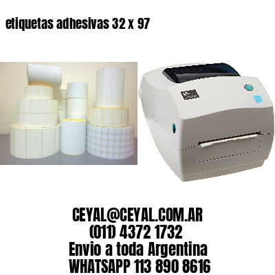 etiquetas adhesivas 32 x 97