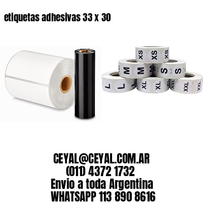 etiquetas adhesivas 33 x 30