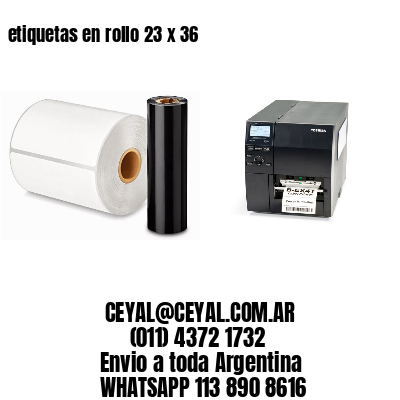 etiquetas en rollo 23 x 36