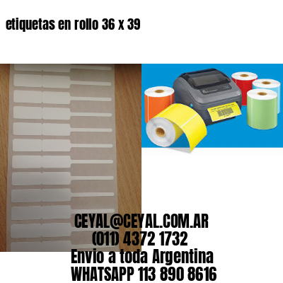 etiquetas en rollo 36 x 39