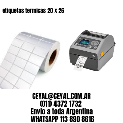etiquetas termicas 20 x 26