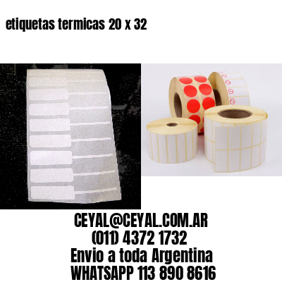 etiquetas termicas 20 x 32