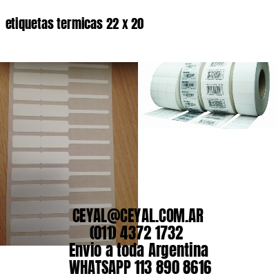 etiquetas termicas 22 x 20