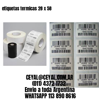 etiquetas termicas 28 x 58