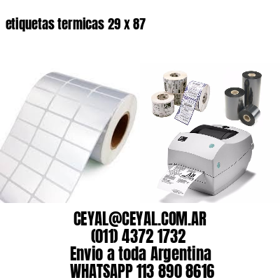 etiquetas termicas 29 x 87