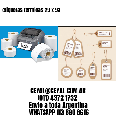 etiquetas termicas 29 x 93