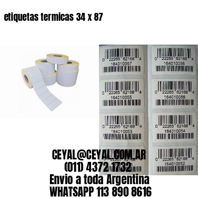 etiquetas termicas 34 x 87