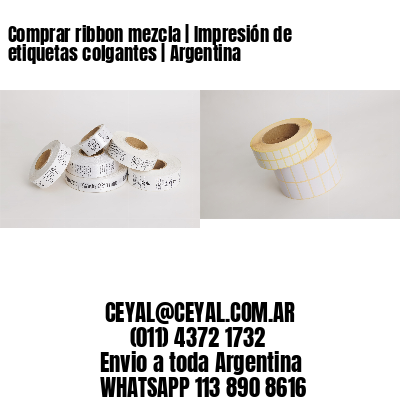 Comprar ribbon mezcla | Impresión de etiquetas colgantes | Argentina