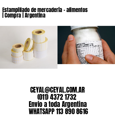 Estampillado de mercadería - alimentos | Compra | Argentina