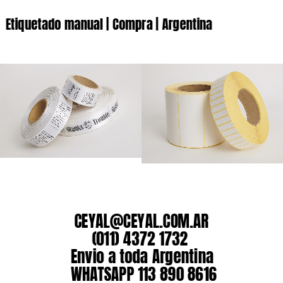 Etiquetado manual | Compra | Argentina