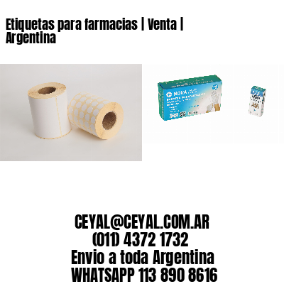 Etiquetas para farmacias | Venta | Argentina
