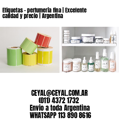 Etiquetas - perfumería fina | Excelente calidad y precio | Argentina