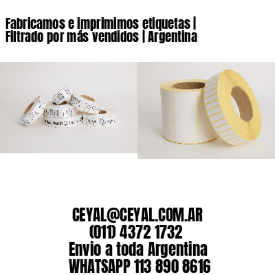 Fabricamos e imprimimos etiquetas | Filtrado por más vendidos | Argentina