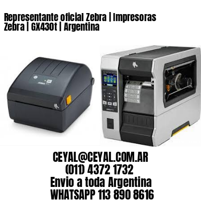 Representante oficial Zebra | Impresoras Zebra | GX430t | Argentina
