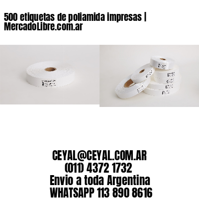 500 etiquetas de poliamida impresas | MercadoLibre.com.ar