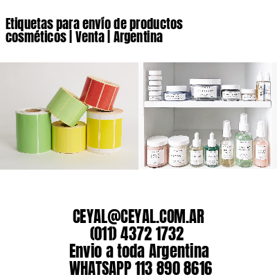 Etiquetas para envío de productos cosméticos | Venta | Argentina