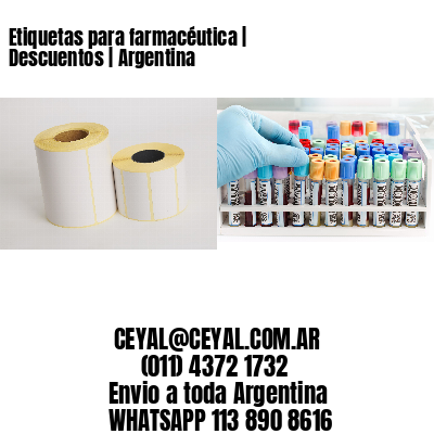 Etiquetas para farmacéutica | Descuentos | Argentina