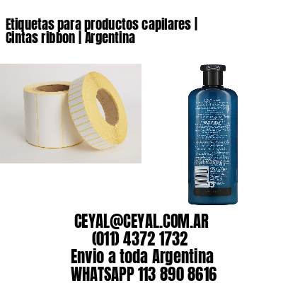 Etiquetas para productos capilares | Cintas ribbon | Argentina