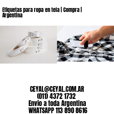 Etiquetas para ropa en tela | Compra | Argentina