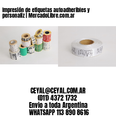 Impresión de etiquetas autoadheribles y personaliz | MercadoLibre.com.ar