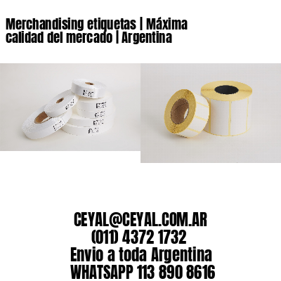 Merchandising etiquetas | Máxima calidad del mercado | Argentina