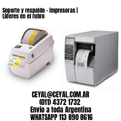 Soporte y respaldo – impresoras | Líderes en el rubro