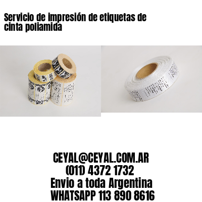 Servicio de impresión de etiquetas de cinta poliamida