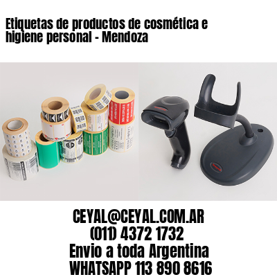 Etiquetas de productos de cosmética e higiene personal – Mendoza