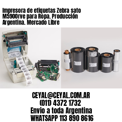 Impresora de etiquetas Zebra sato M5900rve para Ropa. Producción Argentina. Mercado Libre