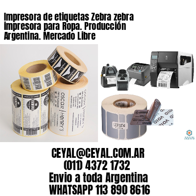 Impresora de etiquetas Zebra zebra impresora para Ropa. Producción Argentina. Mercado Libre