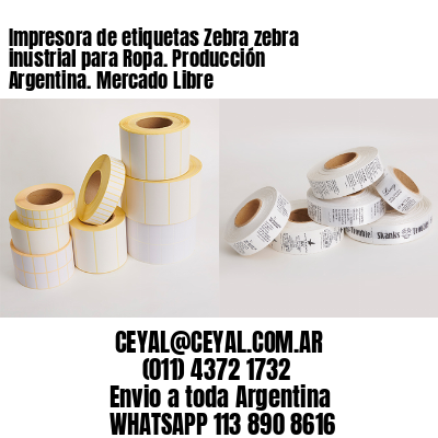 Impresora de etiquetas Zebra zebra inustrial para Ropa. Producción Argentina. Mercado Libre
