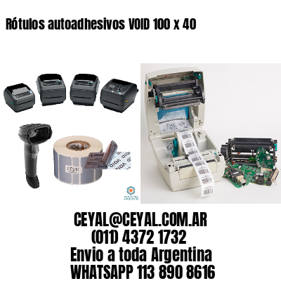 Rótulos autoadhesivos VOID 100 x 40
