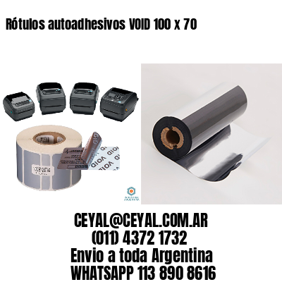 Rótulos autoadhesivos VOID 100 x 70