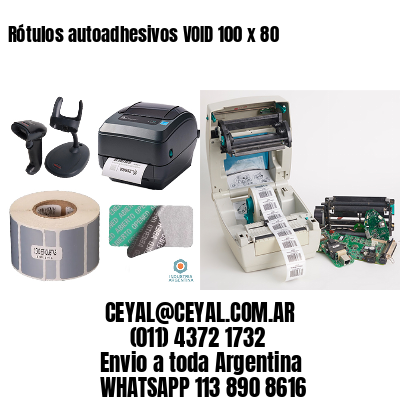 Rótulos autoadhesivos VOID 100 x 80