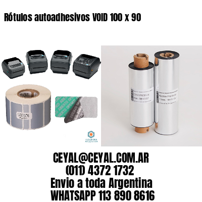 Rótulos autoadhesivos VOID 100 x 90