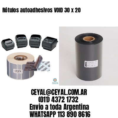 Rótulos autoadhesivos VOID 30 x 20