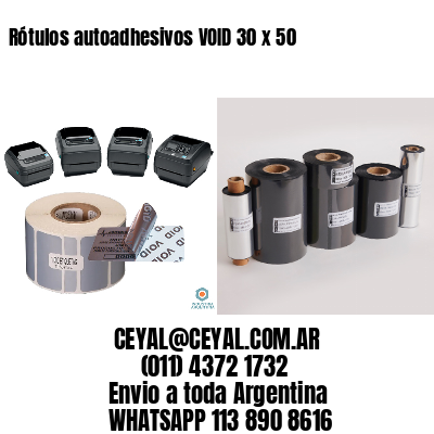 Rótulos autoadhesivos VOID 30 x 50