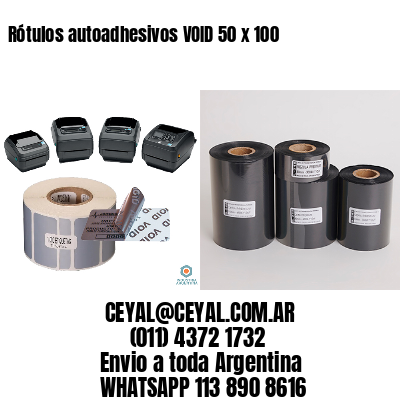 Rótulos autoadhesivos VOID 50 x 100