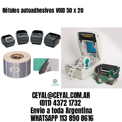Rótulos autoadhesivos VOID 50 x 20